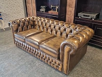 3-zits bank chesterfield, chesham, geel/goud - afbeelding 4 van  9