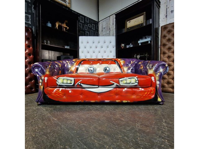 3-zits bank chesterfield, devon, meerkleurig - afbeelding 4 van  8