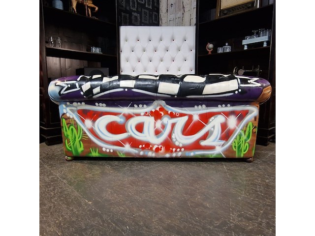 3-zits bank chesterfield, devon, meerkleurig - afbeelding 5 van  8