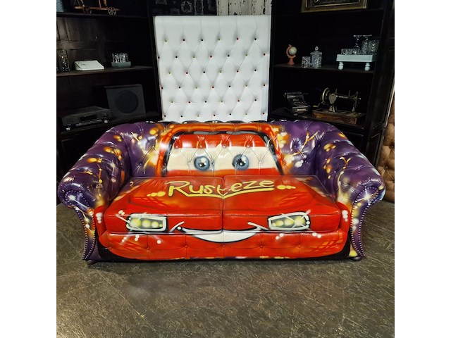 3-zits bank chesterfield, devon, meerkleurig - afbeelding 6 van  8