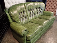 3-zits bank chesterfield, haeck, groen - afbeelding 2 van  5