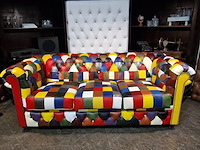 3-zits bank chesterfield, kameleon, meerkleurig - afbeelding 3 van  7
