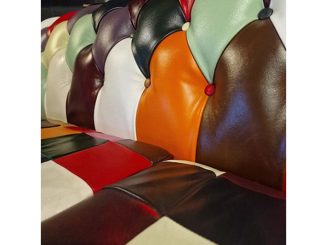 3-zits bank chesterfield, kameleon, meerkleurig - afbeelding 7 van  10