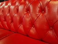3-zits bank chesterfield, melbourne, rood - afbeelding 5 van  5