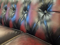 3-zits bank chesterfield, melbourne , rood - afbeelding 4 van  6