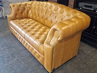 3-zits bank chesterfield, stamford, bruin - afbeelding 3 van  8