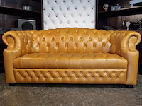 3-zits bank chesterfield, stamford, oranje - afbeelding 1 van  7