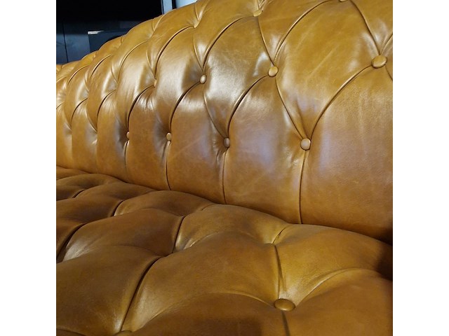 3-zits bank chesterfield, stamford, oranje - afbeelding 6 van  7