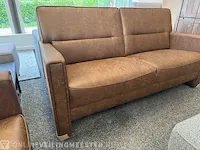 3 zits bank cognac/bruin - afbeelding 2 van  5