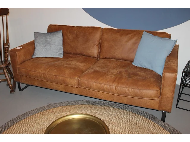 3-zits bankstel met twee extra kussens. afmeting 203 x 103 x 80 cm. - afbeelding 1 van  3