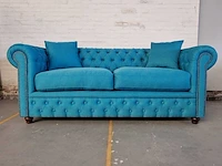 3-zitsbank chesterfield, bahama, blauw - afbeelding 2 van  9