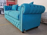 3-zitsbank chesterfield, bahama, blauw - afbeelding 4 van  9