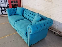 3-zitsbank chesterfield, bahama, blauw - afbeelding 5 van  9