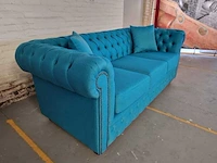 3-zitsbank chesterfield, bahama, blauw - afbeelding 7 van  9