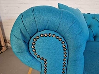 3-zitsbank chesterfield, bahama, blauw - afbeelding 8 van  9
