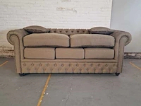 3-zitsbank chesterfield, bahama, bruin - afbeelding 2 van  7