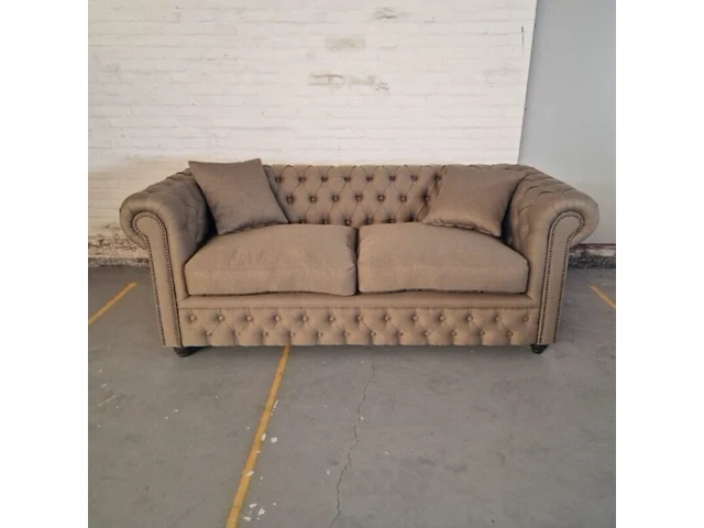 3-zitsbank chesterfield, bahama, bruin - afbeelding 3 van  7