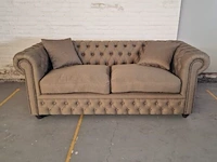 3-zitsbank chesterfield, bahama, bruin - afbeelding 3 van  7