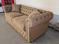 3-zitsbank chesterfield, bahama, bruin - afbeelding 4 van  7