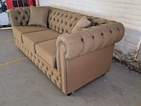 3-zitsbank chesterfield, bahama, bruin - afbeelding 6 van  7