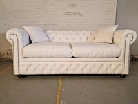 3-zitsbank chesterfield, bahama, creme - afbeelding 1 van  7