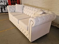 3-zitsbank chesterfield, bahama, creme - afbeelding 5 van  7