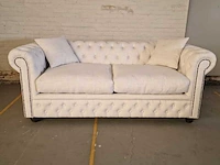 3-zitsbank chesterfield, bahama, creme - afbeelding 7 van  7