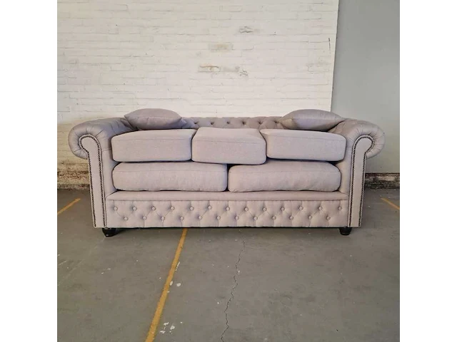 3-zitsbank chesterfield, bahama, grijs - afbeelding 4 van  8