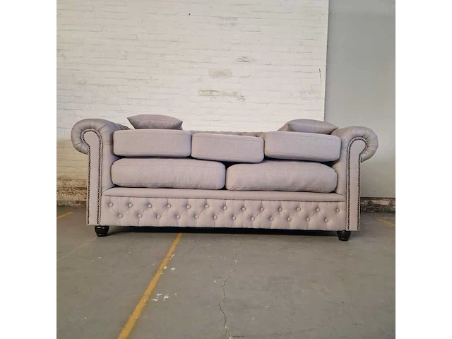 3-zitsbank chesterfield, bahama, grijs - afbeelding 5 van  8