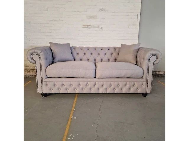 3-zitsbank chesterfield, bahama, grijs - afbeelding 6 van  8