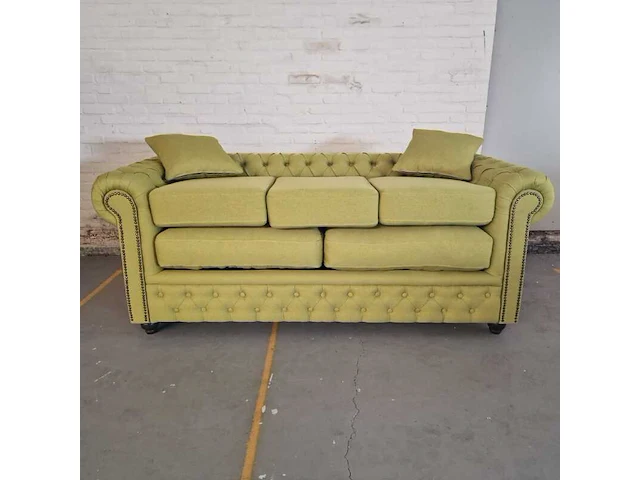 3-zitsbank chesterfield, bahama, groen - afbeelding 10 van  10
