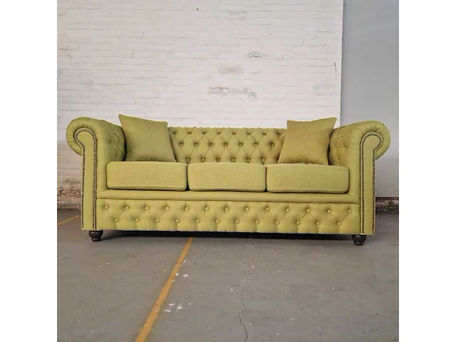 3-zitsbank chesterfield, bahama, groen - afbeelding 1 van  10