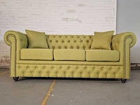 3-zitsbank chesterfield, bahama, groen - afbeelding 1 van  10