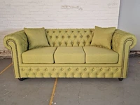 3-zitsbank chesterfield, bahama, groen - afbeelding 4 van  10