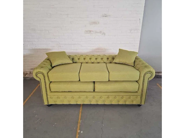 3-zitsbank chesterfield, bahama, groen - afbeelding 8 van  10