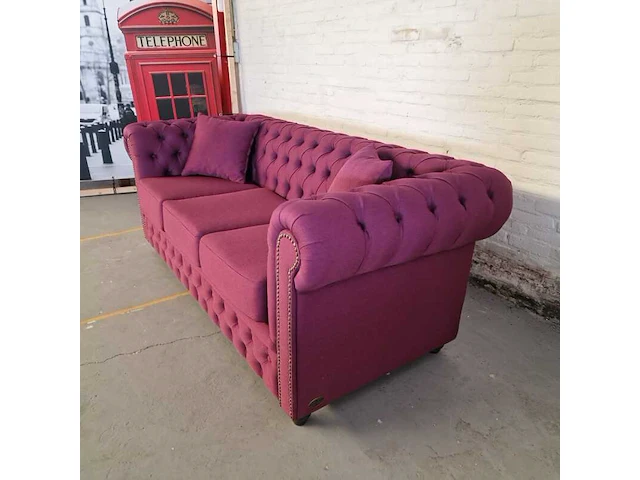 3-zitsbank chesterfield, bahama, roze - afbeelding 6 van  6