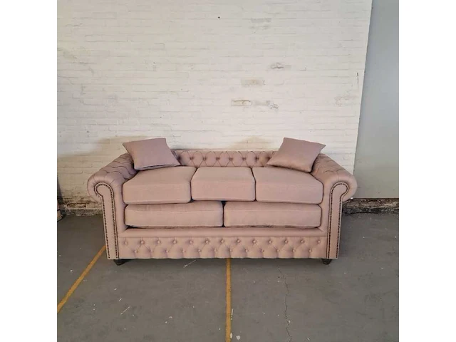 3-zitsbank chesterfield, bahama, roze - afbeelding 4 van  9