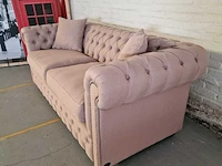 3-zitsbank chesterfield, bahama, roze - afbeelding 6 van  9