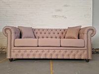 3-zitsbank chesterfield, bahama, roze - afbeelding 8 van  9
