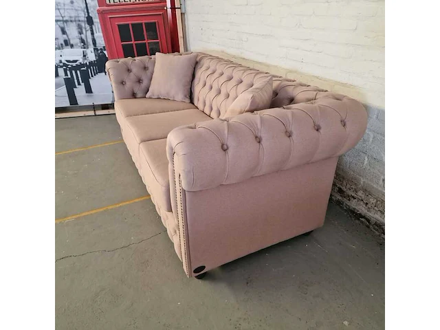 3-zitsbank chesterfield, bahama, roze - afbeelding 9 van  9