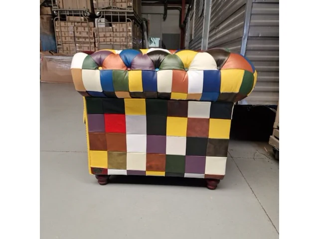3-zitsbank chesterfield, brighton, meerkleurig - afbeelding 3 van  4