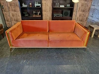 3-zitsbank chesterfield, dapto, oranje - afbeelding 1 van  4