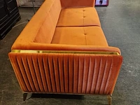 3-zitsbank chesterfield, dapto, oranje - afbeelding 4 van  4