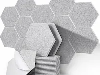30 cm x 26 cm x 0,9 cm, verpakking van 20 akoestische absorptiepanelen - afbeelding 2 van  3