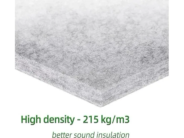 30 cm x 26 cm x 0,9 cm, verpakking van 20 akoestische absorptiepanelen - afbeelding 1 van  3