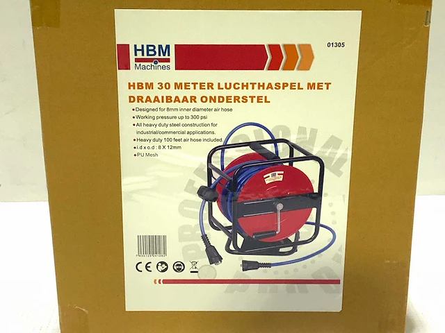 30 meter - luchtslanghaspel - afbeelding 4 van  4
