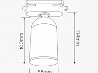 30 x spot op orientable rail gu10 – wit – eenfase – ø58x80x114 mm – ip20 - afbeelding 5 van  5