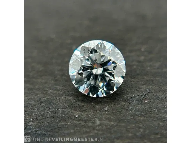3.00 carat genuine round brilliant shape (certified) - afbeelding 1 van  3