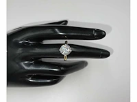 3.00 karaat diamanten solitaire ring in geel goud - afbeelding 2 van  6