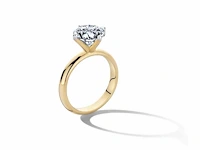 3.00 karaat diamanten solitaire ring in geel goud - afbeelding 5 van  6